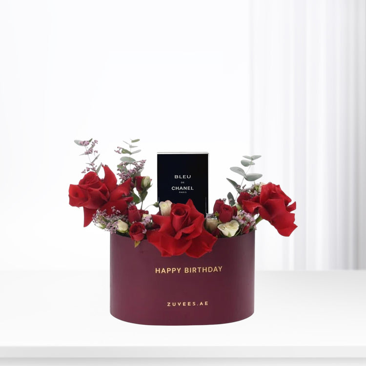 Aurora of Roses Happy Birthday Box Perfume Combo - Zuvees.ae
