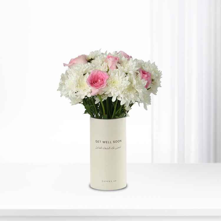 Blooming in Pink Get Well Soon Vase - Zuvees.ae