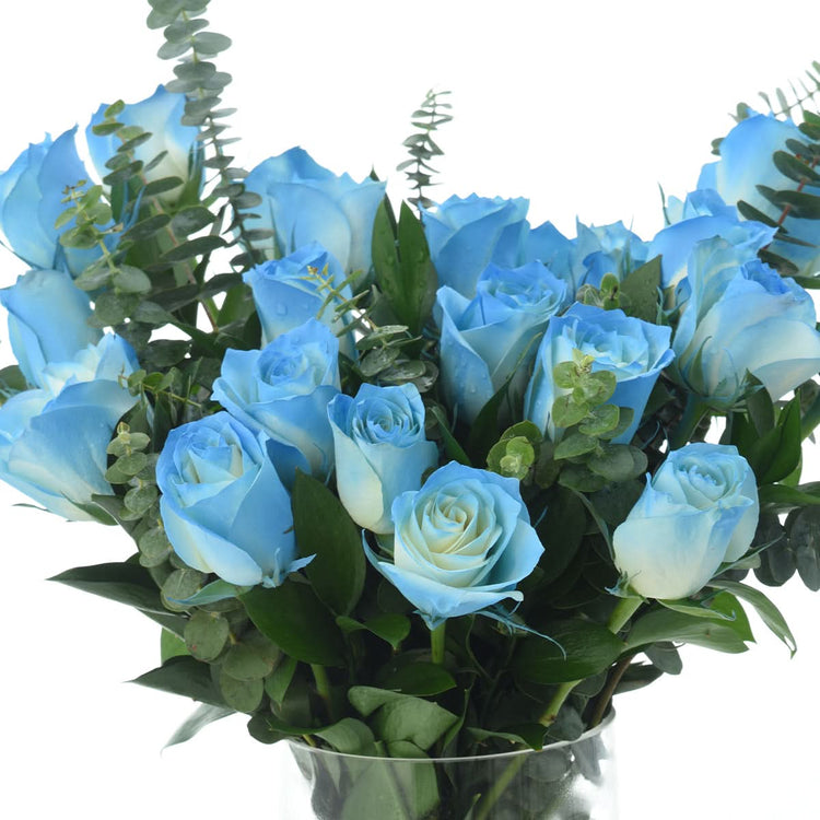 Blue Tuxedo Vase