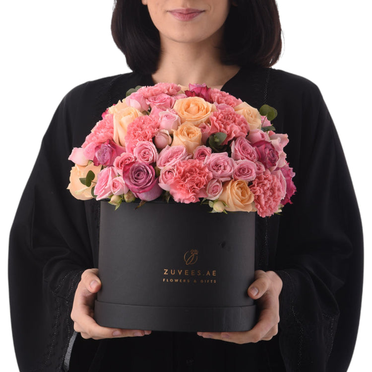 Blush & Lavender Congratulations Bloom Box - Zuvees.ae