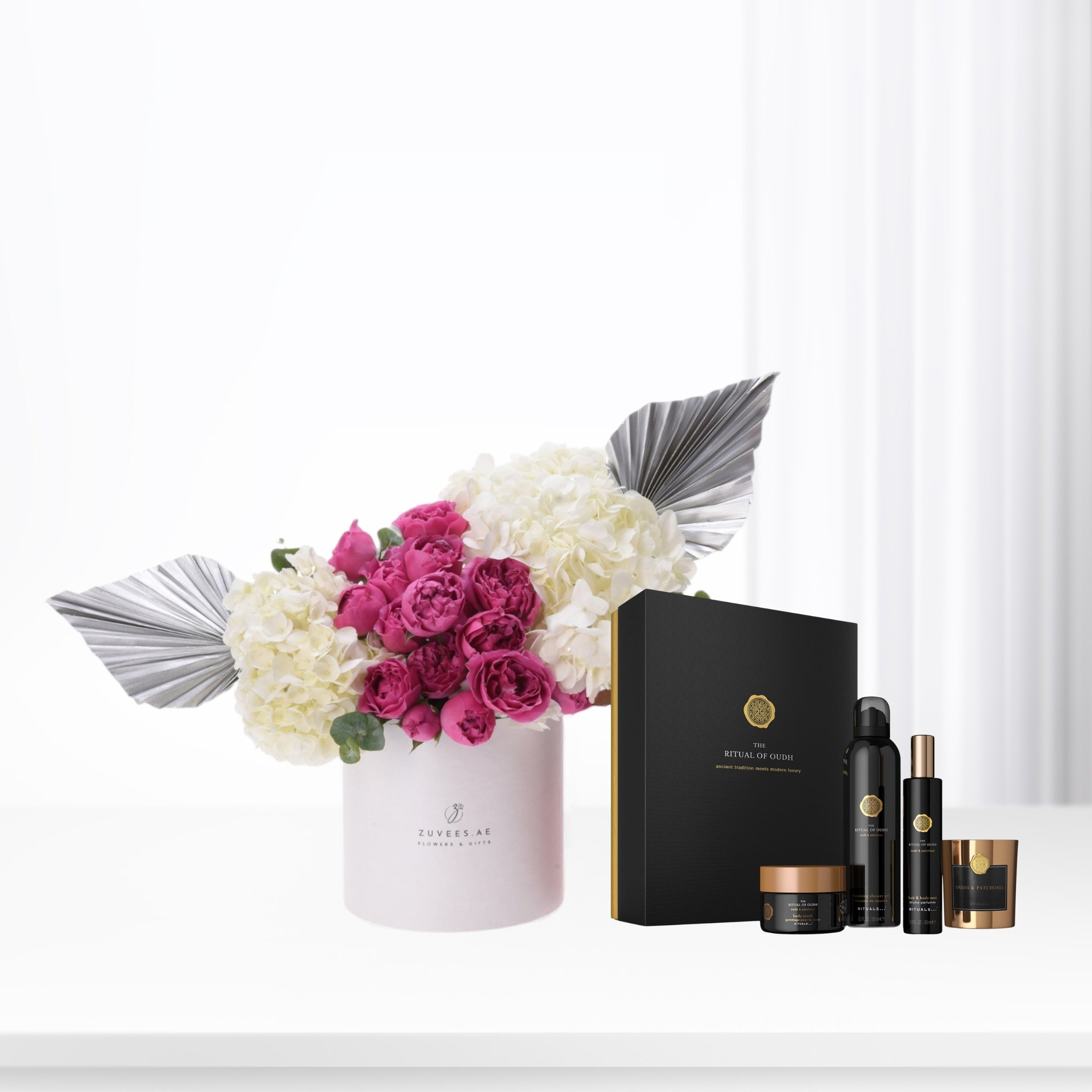 Elegant Bloom Box with Rituals Gift Set - Zuvees.ae