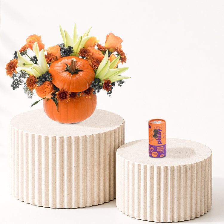 Halloween Lily and Mix Flowers Pumpkin Indulgence Combo - Halloween Gifts