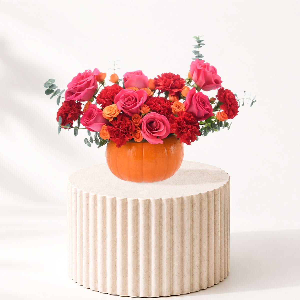 Halloween Pumpkin Flower Arrangement - Halloween Gifts