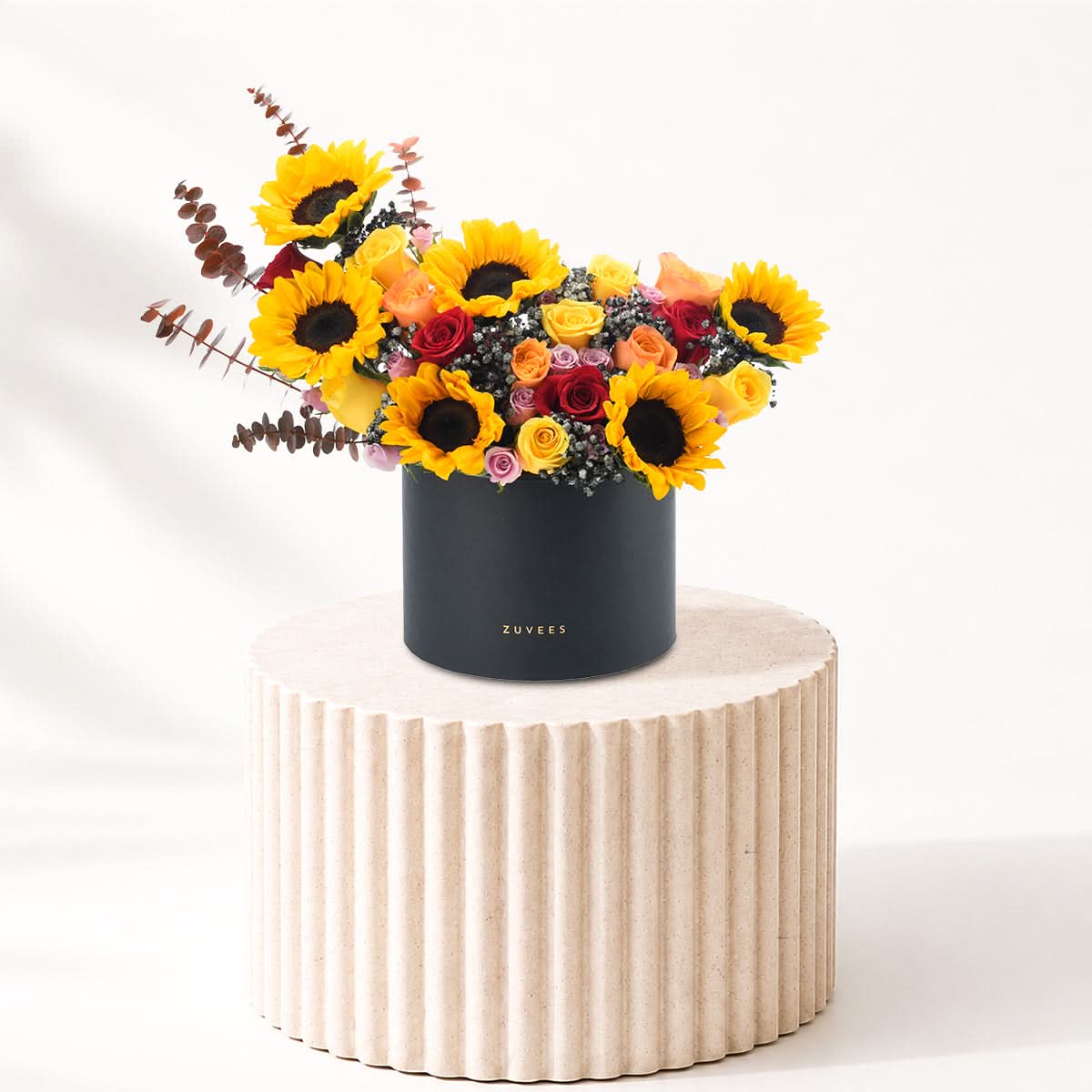 Halloween Sunflower and Roses Box - Halloween Gifts
