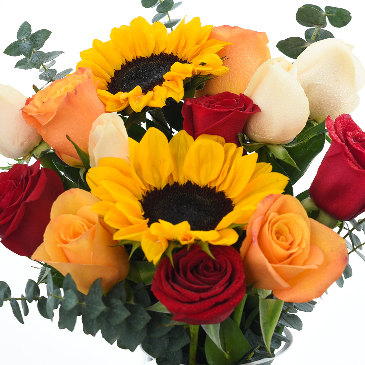 Halloween Sunflower and Roses Vase - Halloween Gifts