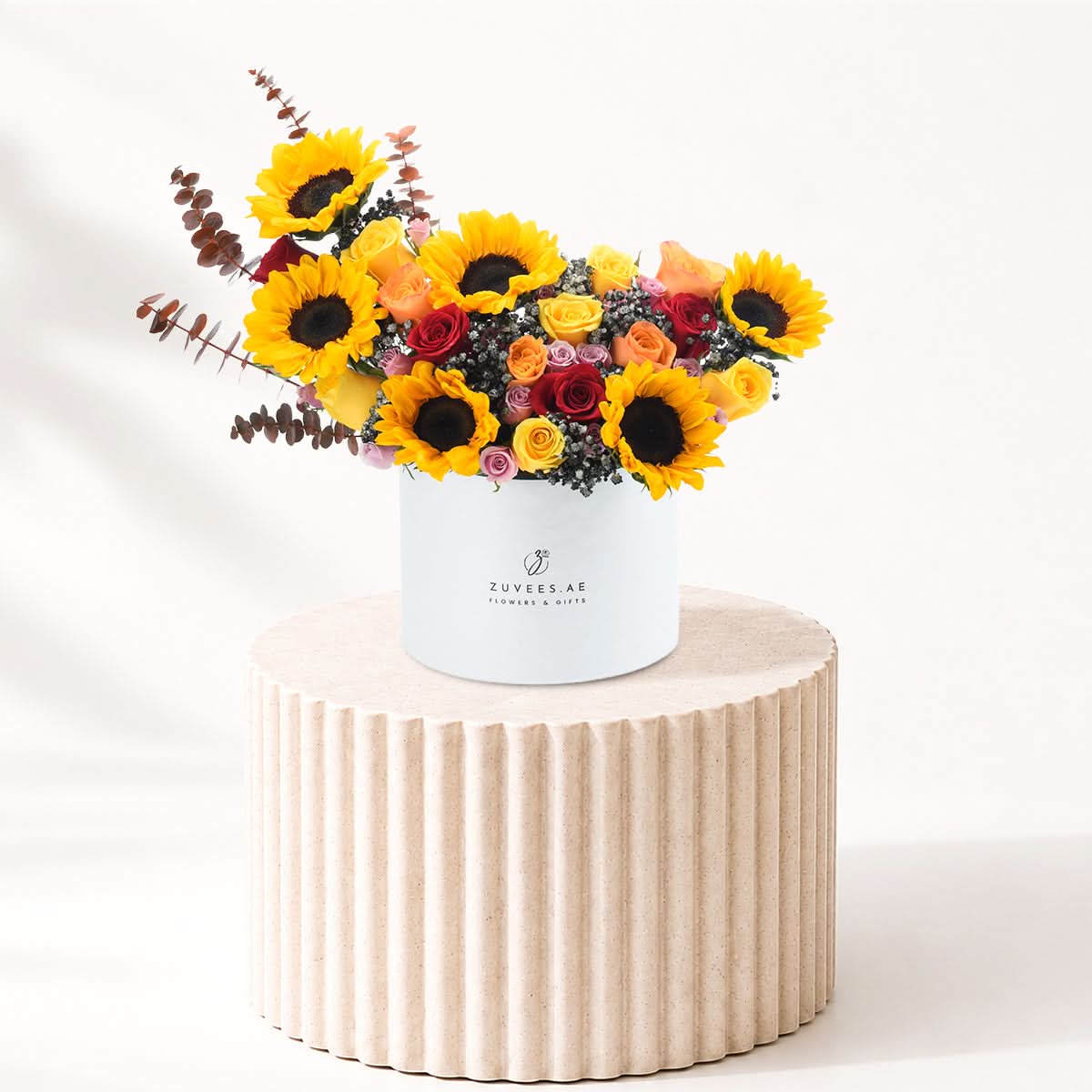 Halloween Sunflower and Roses Box - Halloween Gifts