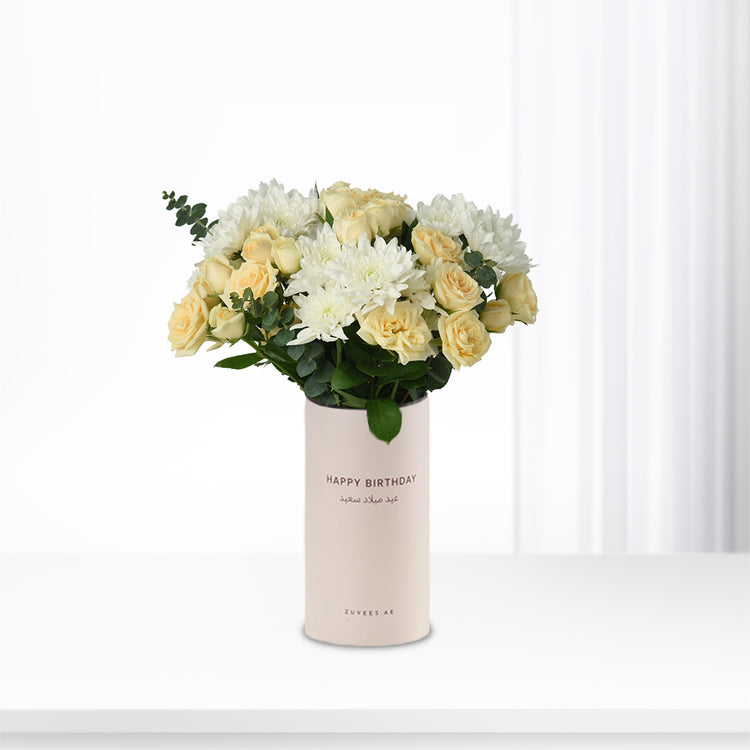 Morning Glow Birthday Vase - Zuvees.ae