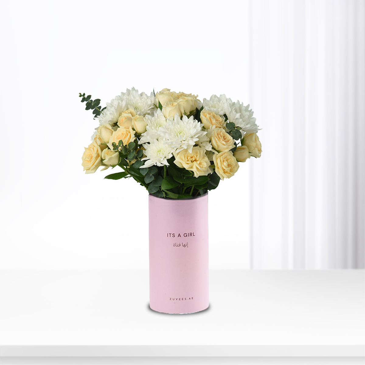 Morning Glow It’s A Girl Vase - Zuvees.ae