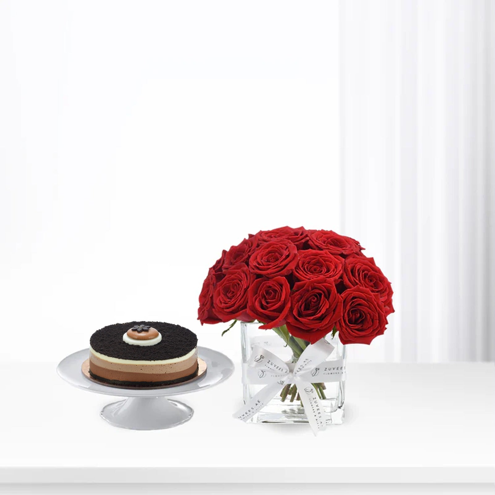 Red Elegance Cake Combo - Zuvees.ae