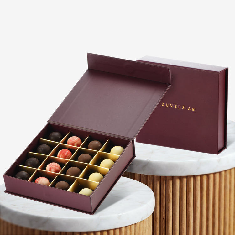 Ruby Marble Chocolate Truffles - Zuvees.ae