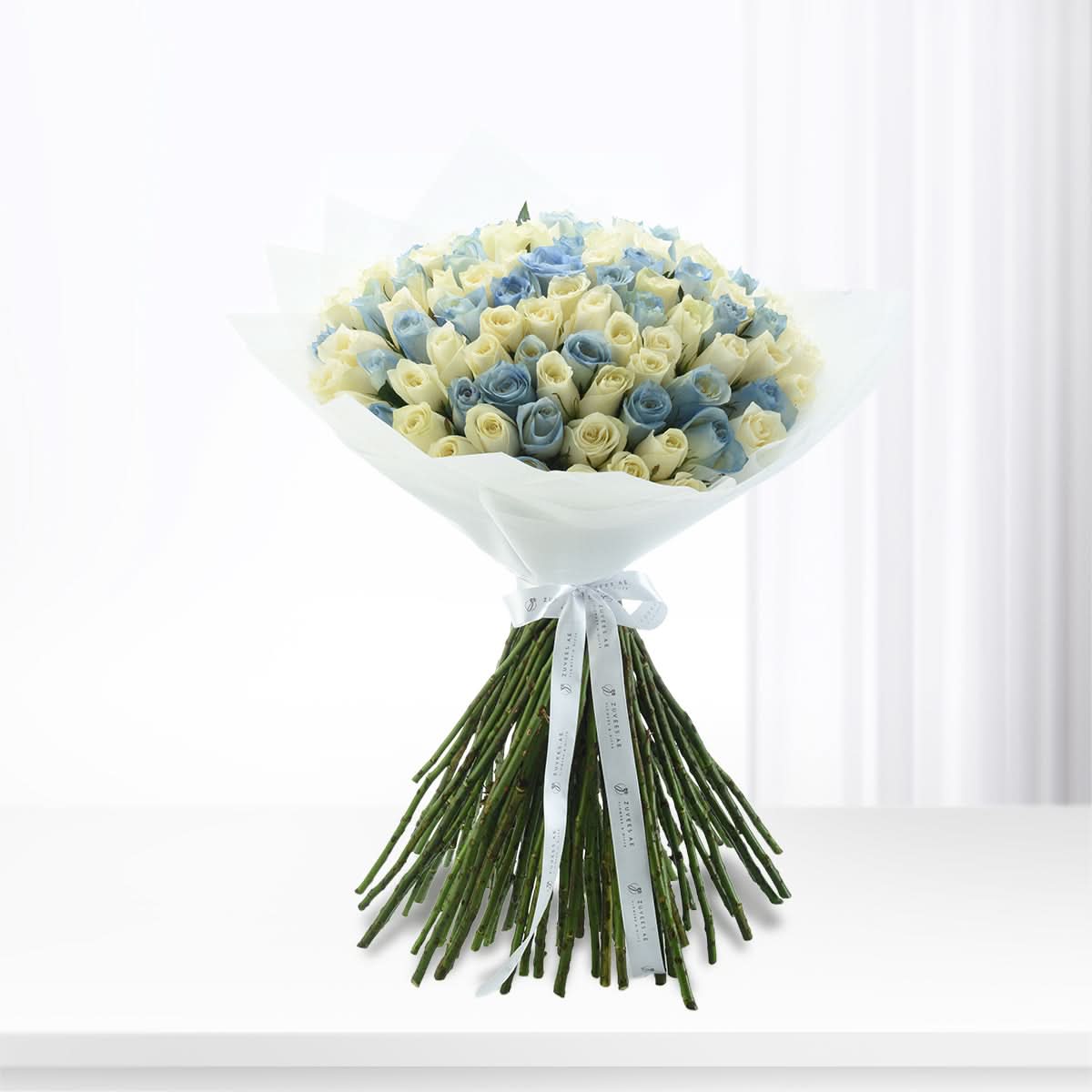 101 Blue Sky Roses Bouquet