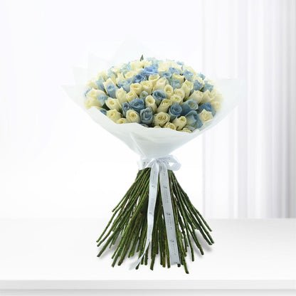101 Blue Sky Roses Bouquet