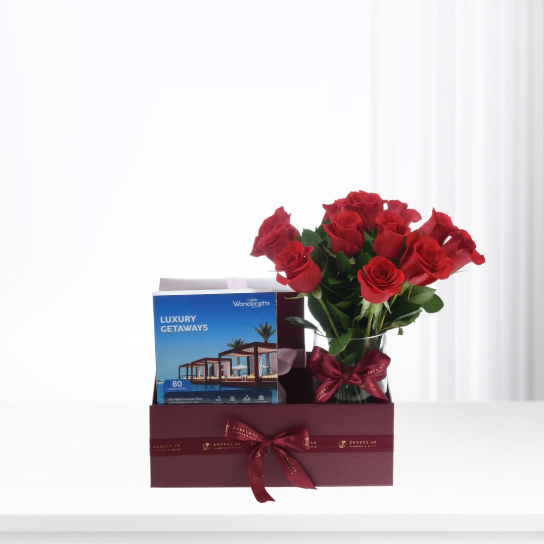 12 Red Roses Experiences Combo - Zuvees.ae