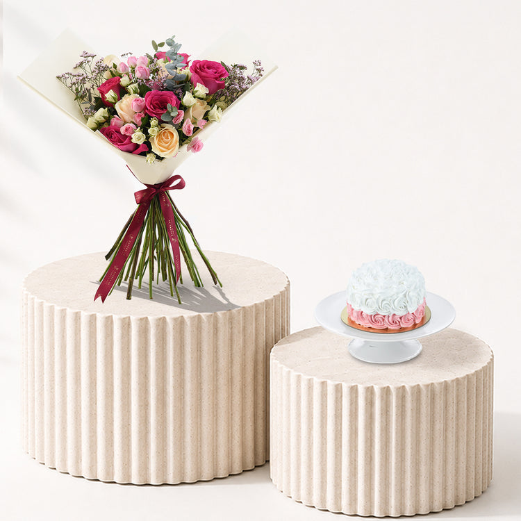 Rose Fusion Elegance Cake Combo - Zuvees.ae