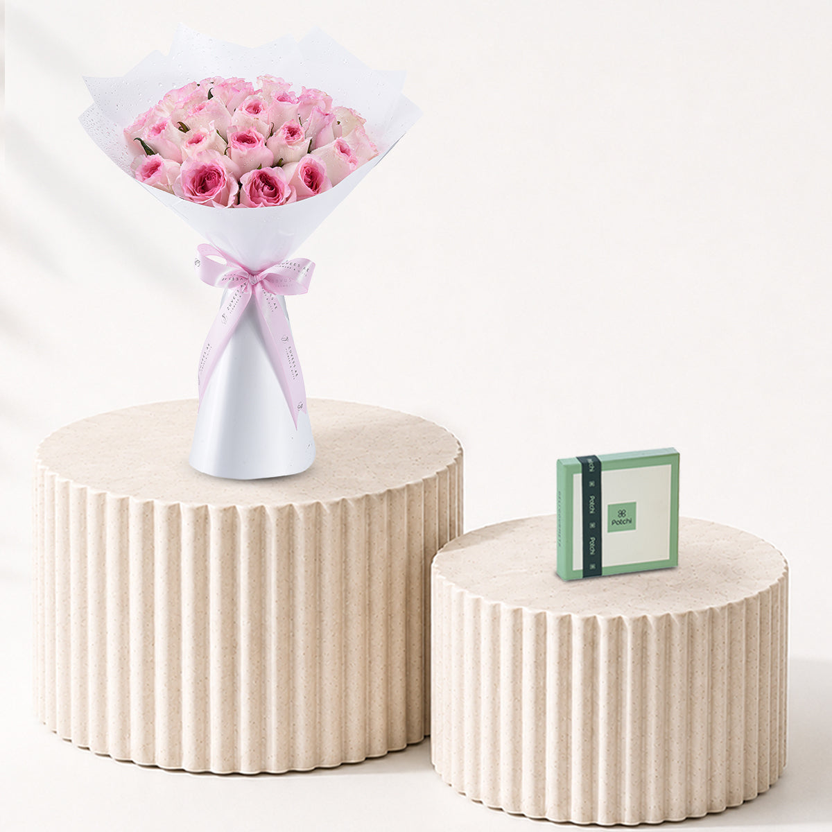 Enchanting Pink Rosebud Chocolates Combo - Zuvees.ae