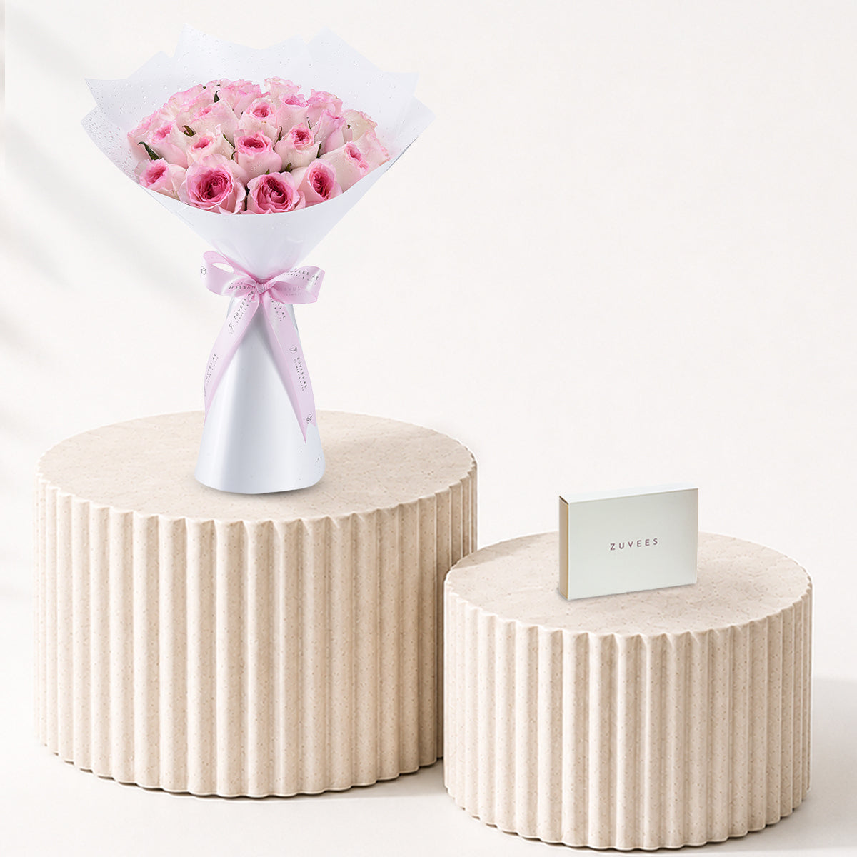 Enchanting Pink Rosebud Chocolates Combo - Zuvees.ae