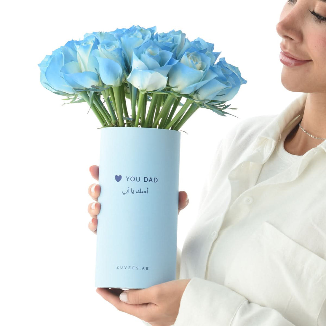 31 Sky Roses Love You Dad Vase