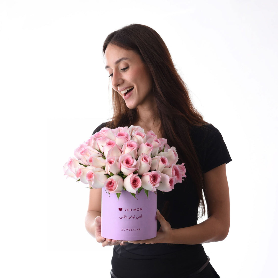 51 Blush Roses Love Vase - Zuvees.ae