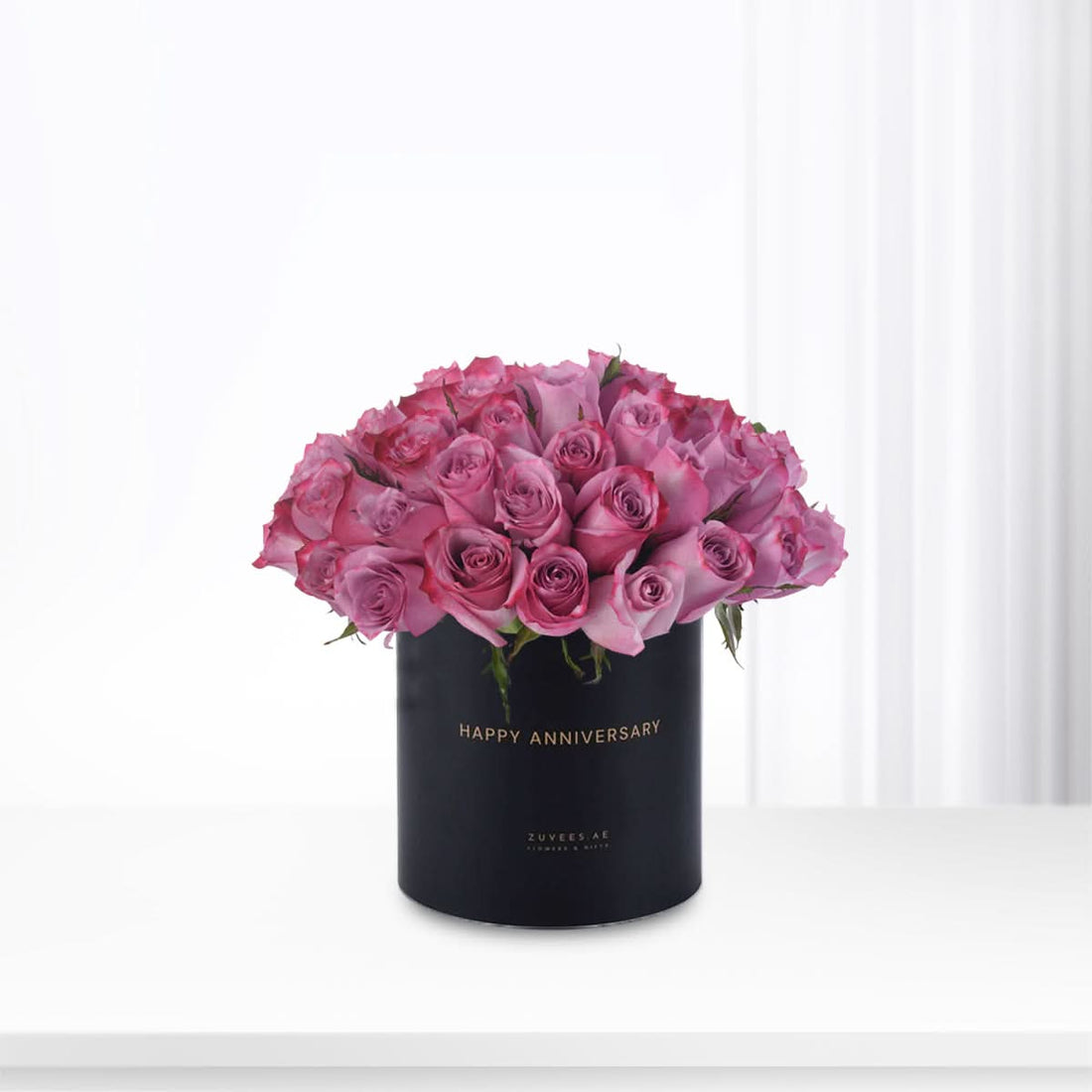 51 Velvety Roses Anniversary Vase - Zuvees.ae