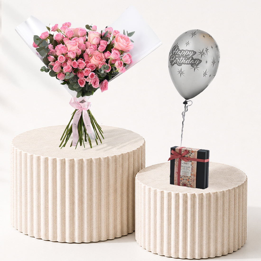 Pink Perfection Flower &amp; Chocolate Luxury Combo - Zuvees.ae
