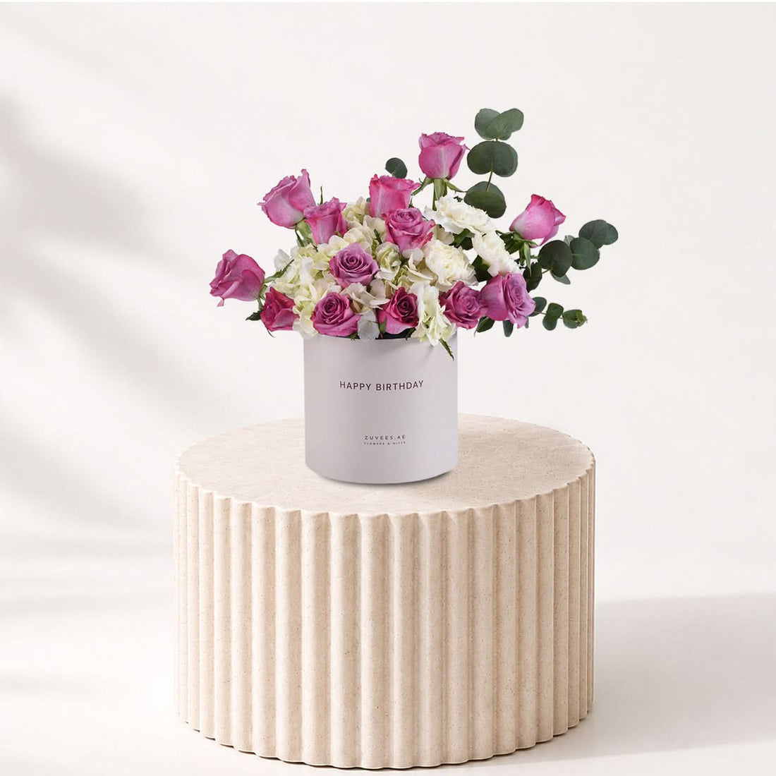 Royal Amethyst Birthday Bloom Box - Zuvees.ae