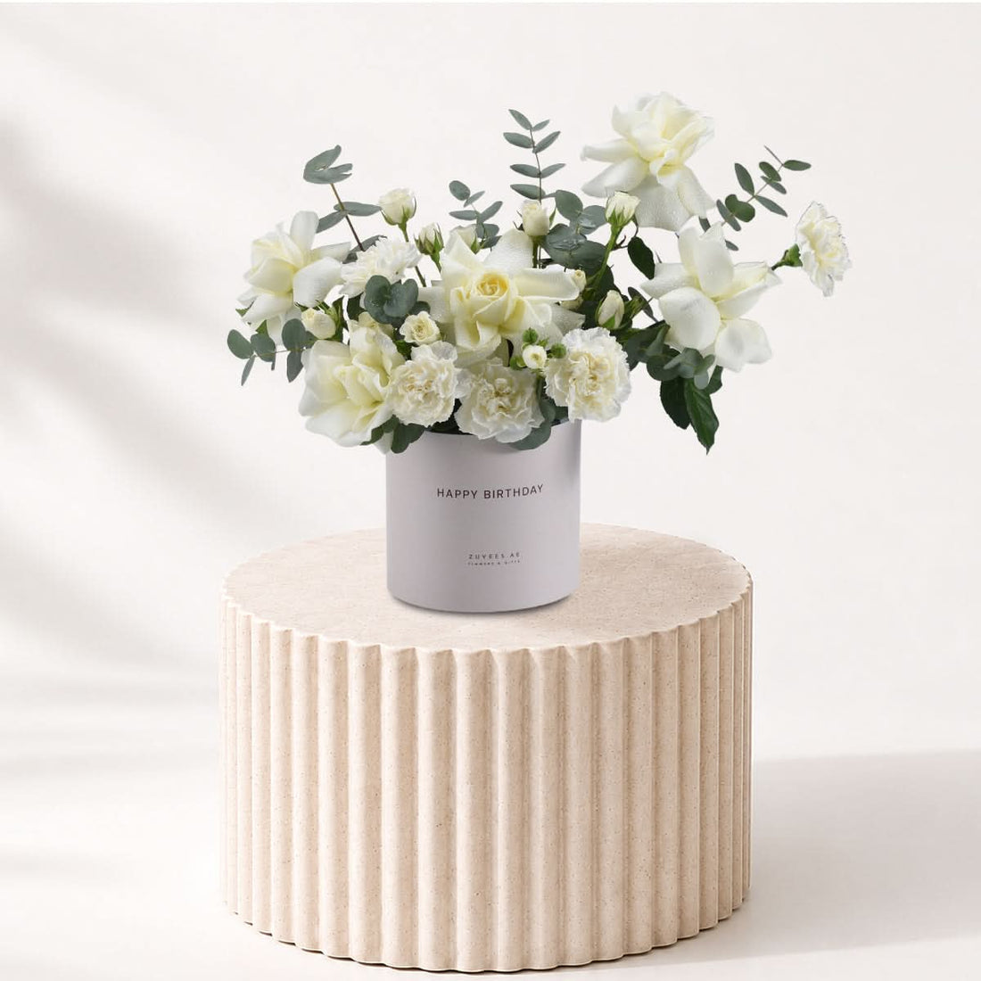 Ethereal White Congratulations Bloom Box - Zuvees.ae