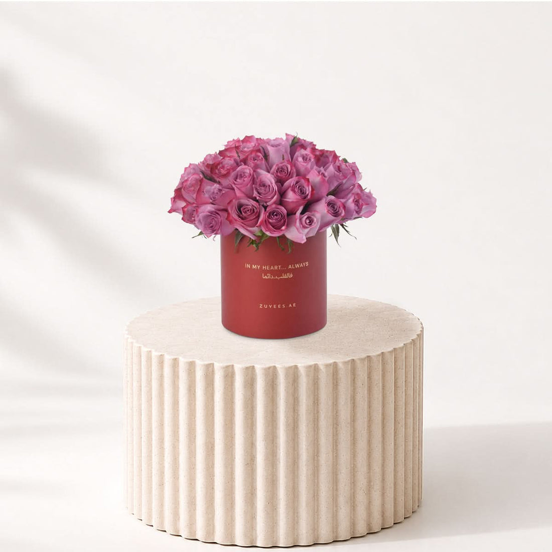 51 Velvety Roses In My Heart Always Vase - Zuvees.ae