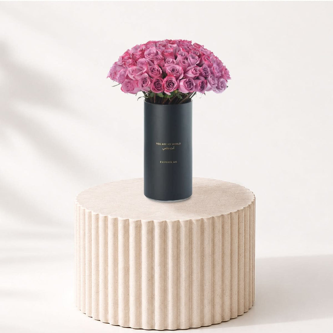 101 Purple Roses Love Vase - Zuvees