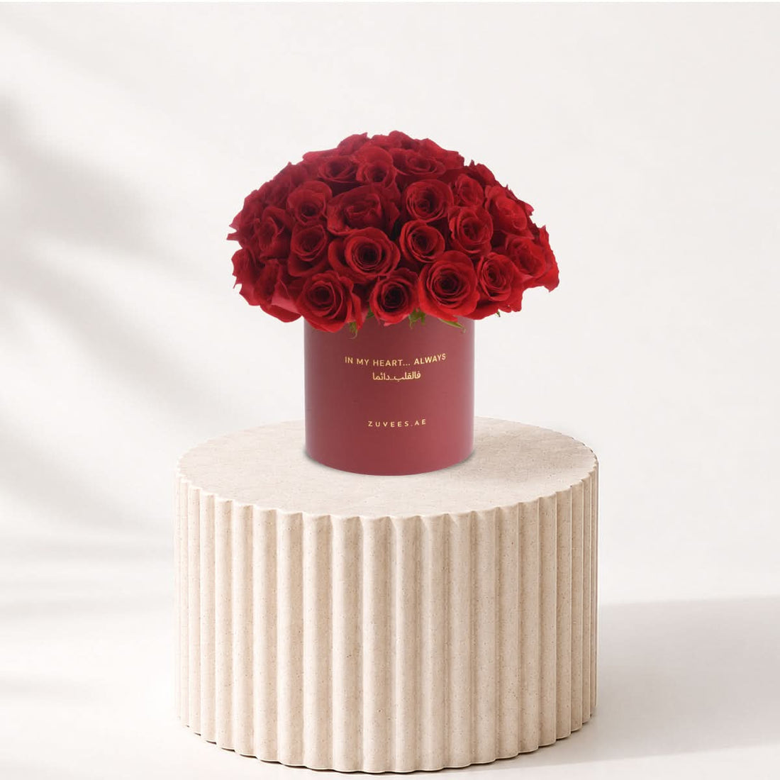 51 Roses in Red Aura Red Love Vase - Zuvees