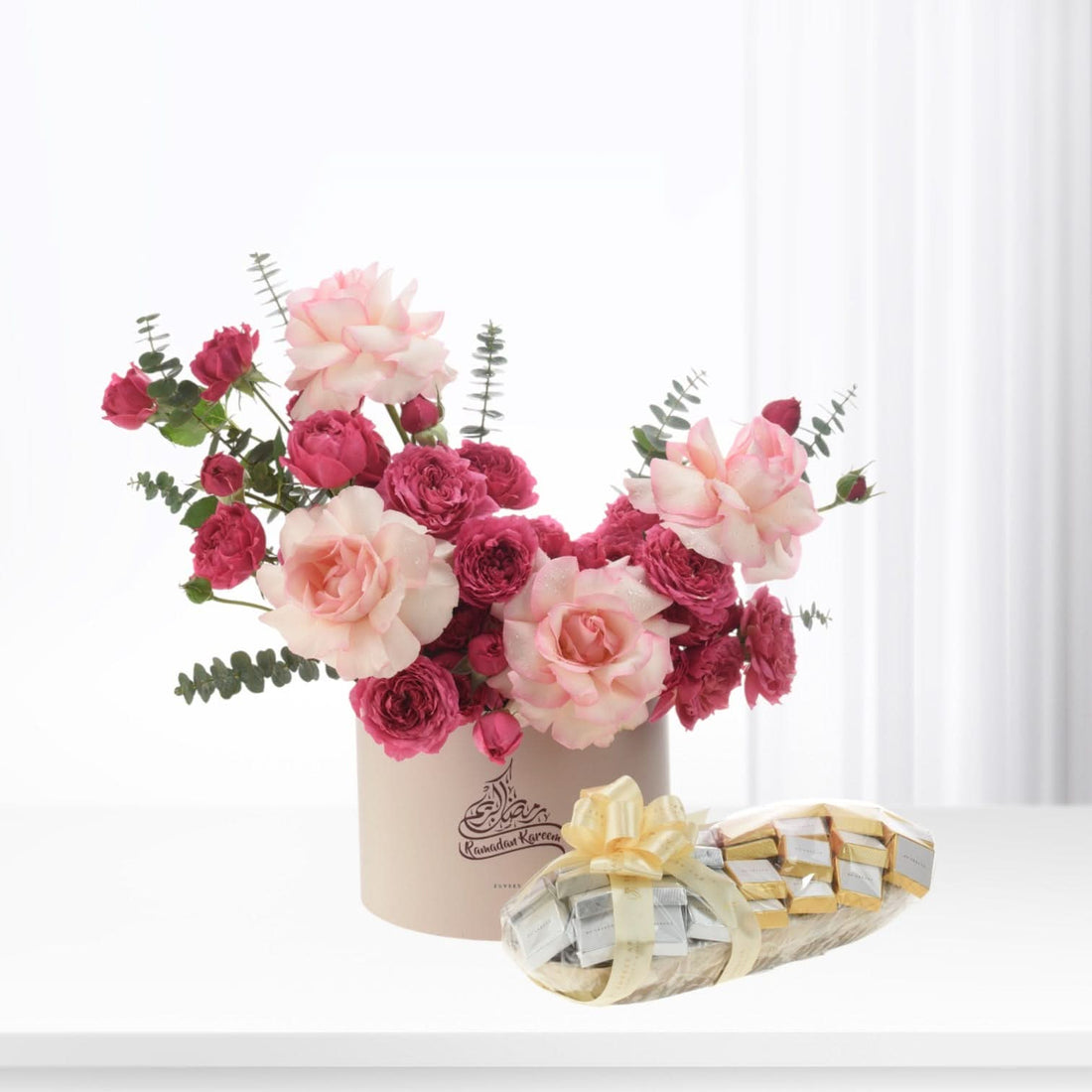 Arabesque Blush Rosette Ramadan Sweets Combo - Zuvees.ae