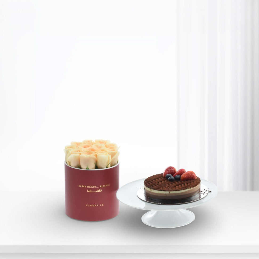 Aura of Dawn Bloom Box Cake Combo - Zuvees.ae