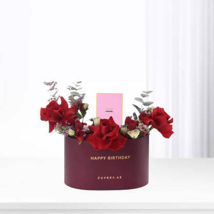 Aurora of Roses Happy Birthday Box Perfume Combo - Zuvees.ae