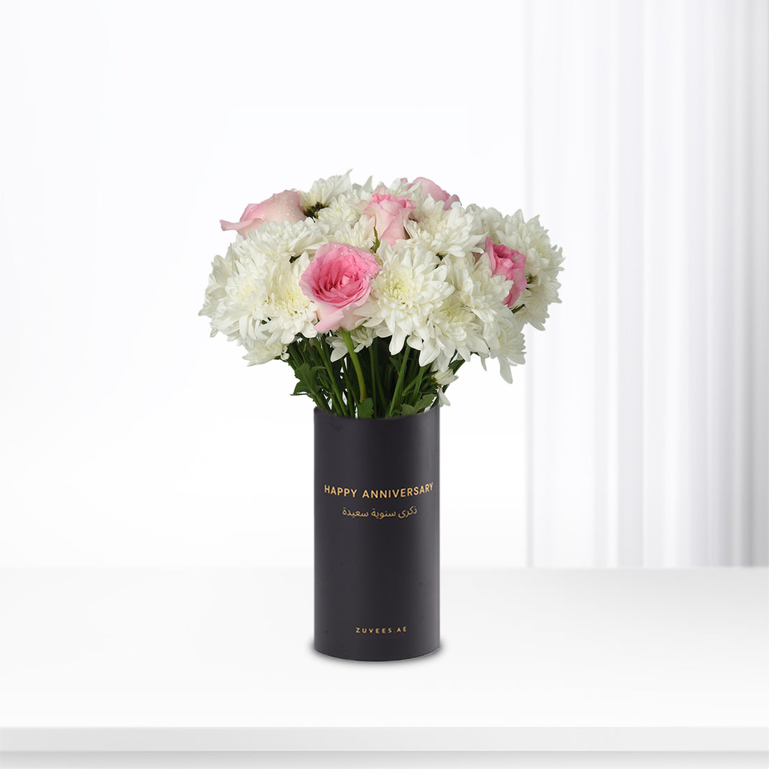 Blooming in Pink Anniversary Vase - Zuvees.ae