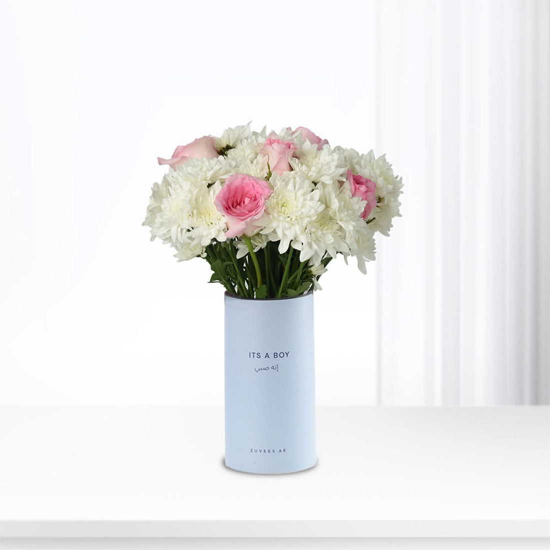 Blooming in Pink It’s A Boy Vase - Zuvees.ae