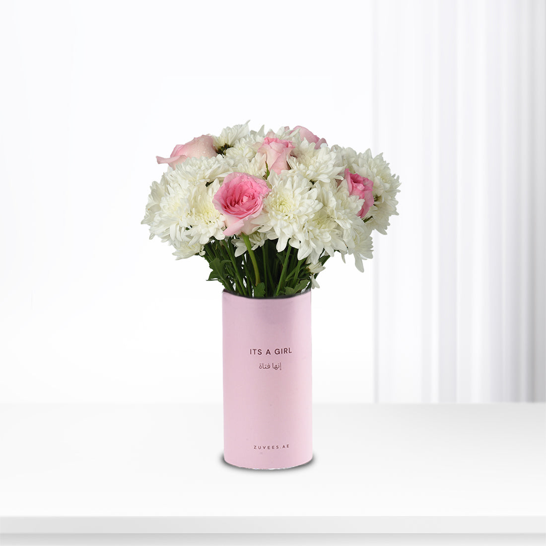 Blooming in Pink It’s A Girl Vase - Zuvees.ae