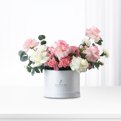 Blush Serenity White Bloom Box