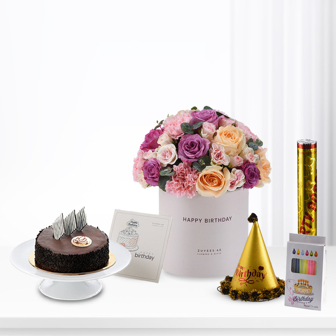 Blush &amp; Lavender Birthday Box Bundle - Zuvees.ae
