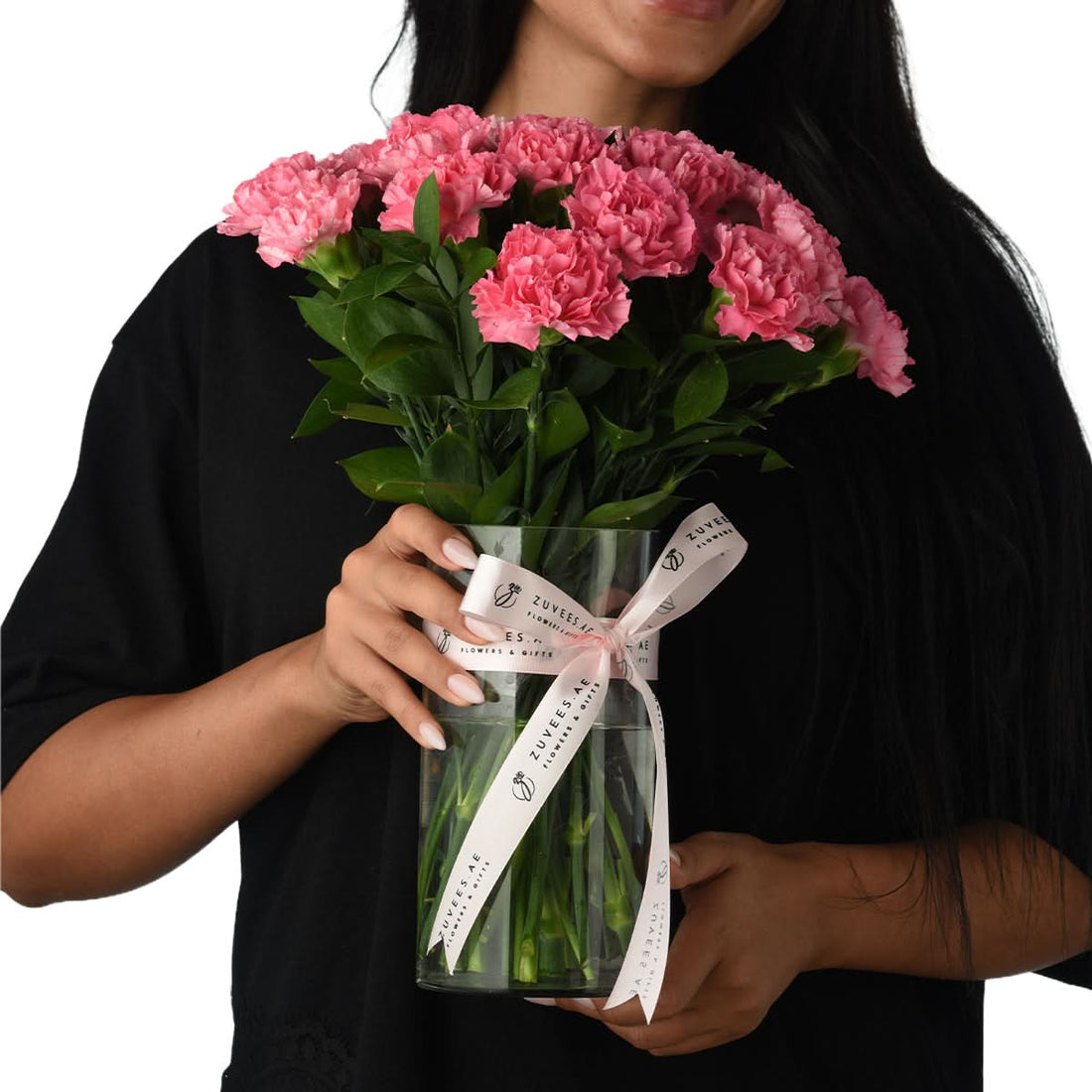 Carnations in Velvet Light Vase - Zuvees.ae