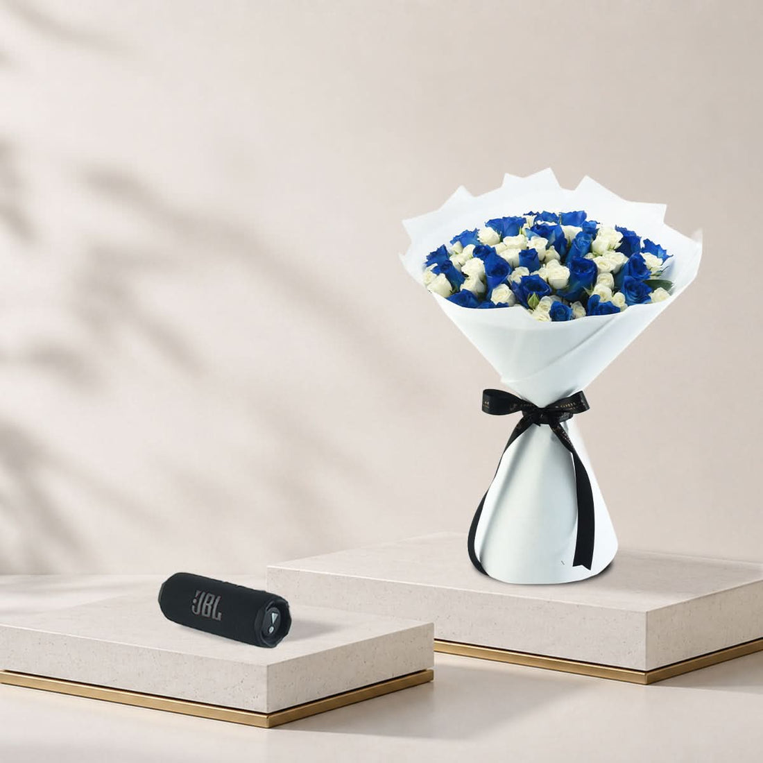 Crown of Sapphire Bouquet with JBL Speaker