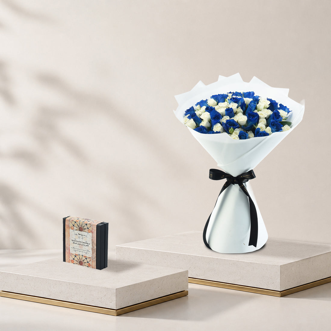 Crown of Sapphire Bouquet Chocolate Combo