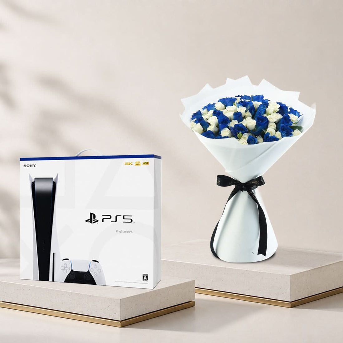 Crown of Sapphire Bouquet with PlayStation 5