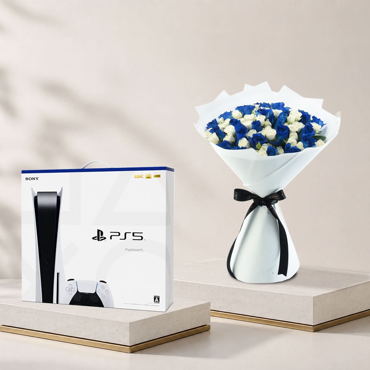Crown of Sapphire Bouquet with PlayStation 5