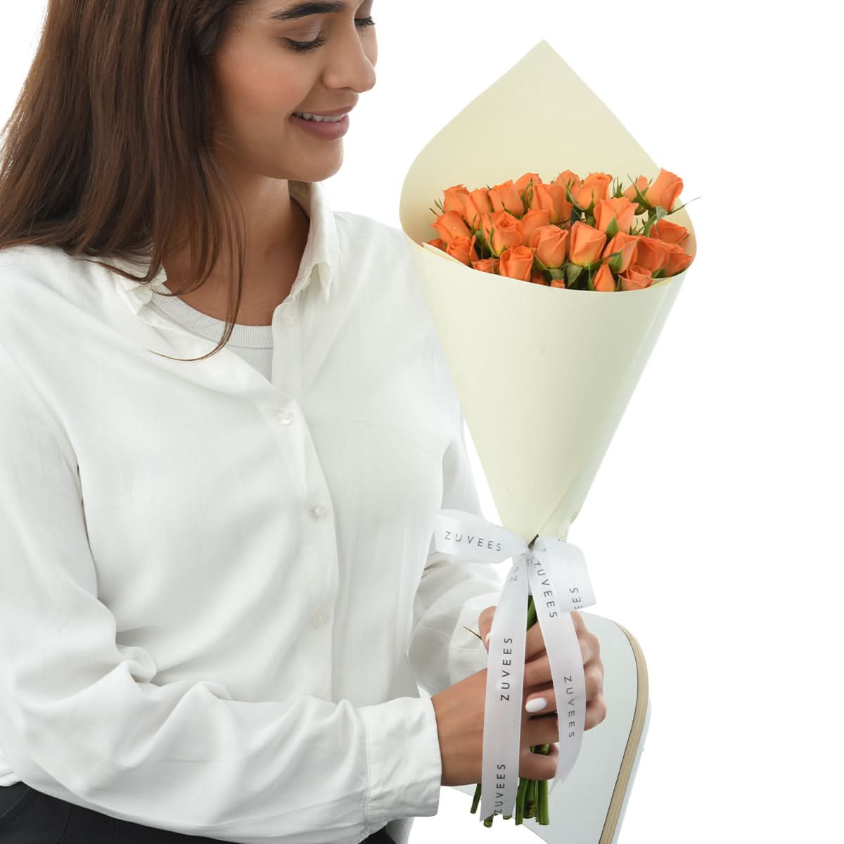 Diwali Orange Spray Rose Bouquet - Diwali Gifts