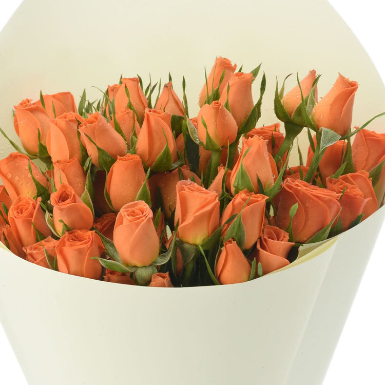 Diwali Orange Spray Rose Bouquet - Diwali Gifts