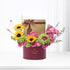 Diwali Sunflower & Purple Bloom Gift Box - Diwali Gifts