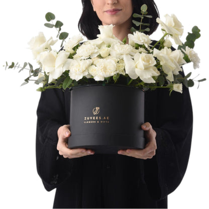 Ethereal White Black Bloom Box - Zuvees.ae