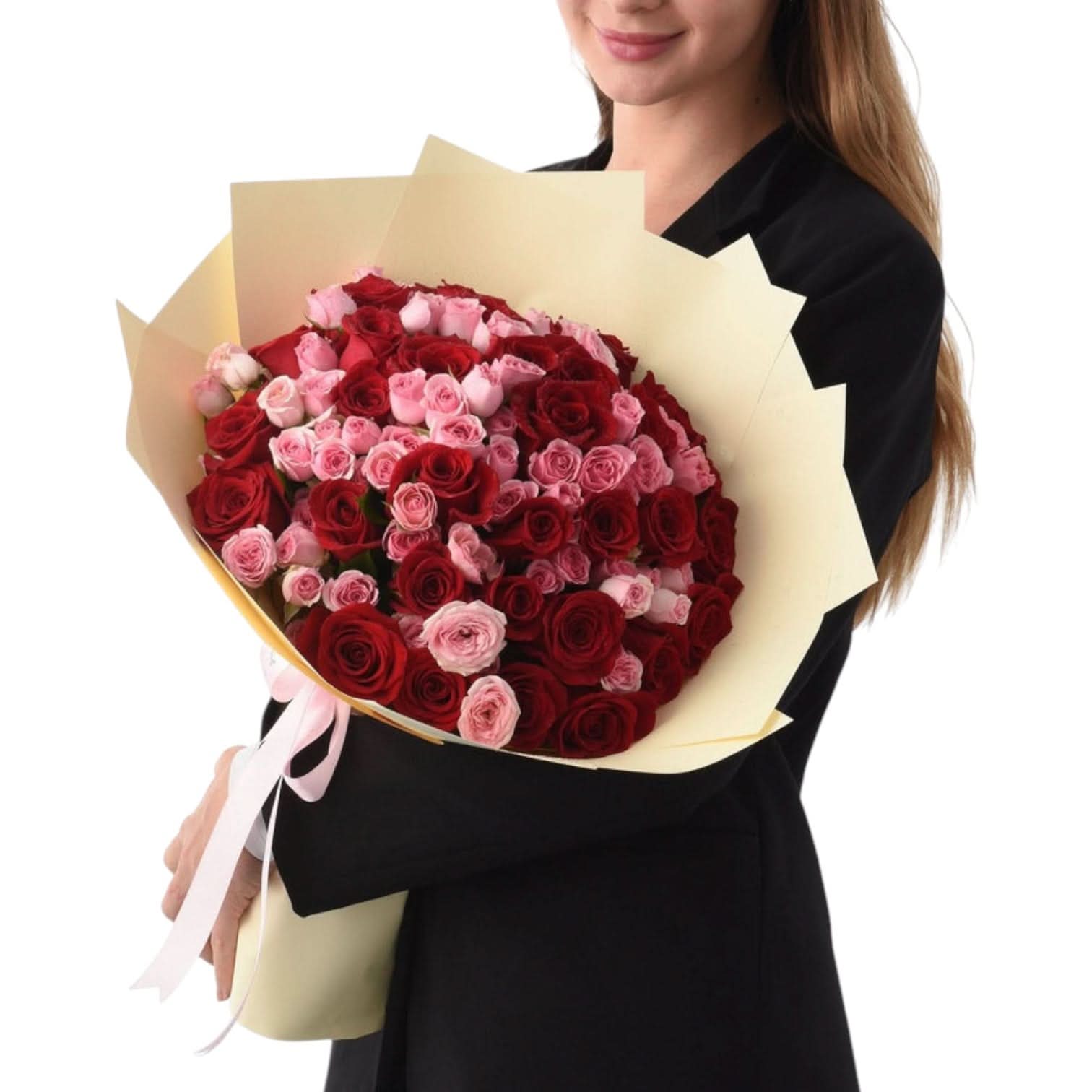 Freedom of Love 50 Valentine's Roses Bouquet - Zuvees.ae