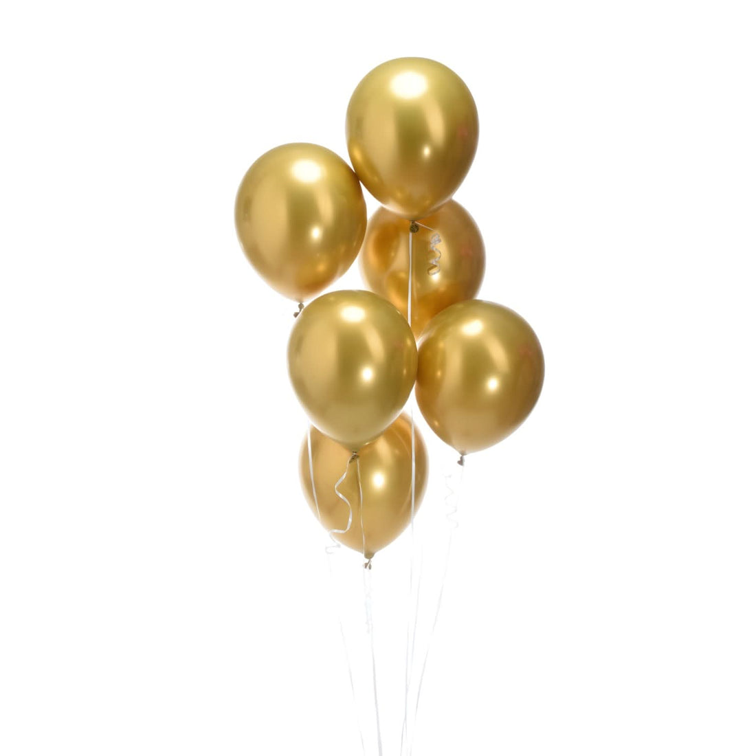 Golden Balloons Set Of 6 - Zuvees.ae