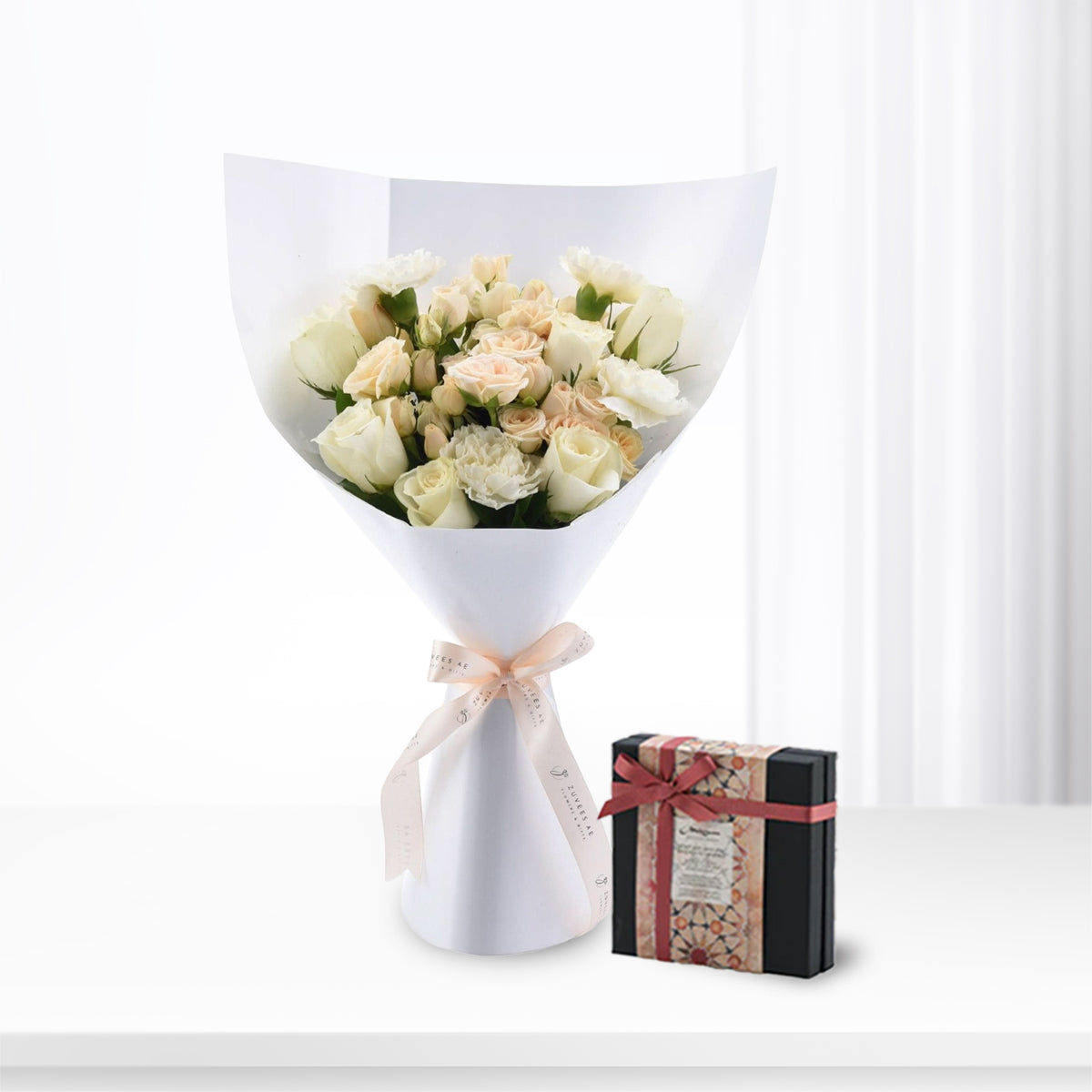 Grace &amp; Bloom Bouquet Chocolate Combo - Zuvees.ae
