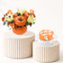 Halloween Lily and Mix Flowers Pumpkin Cake Combo - Halloween Gifts